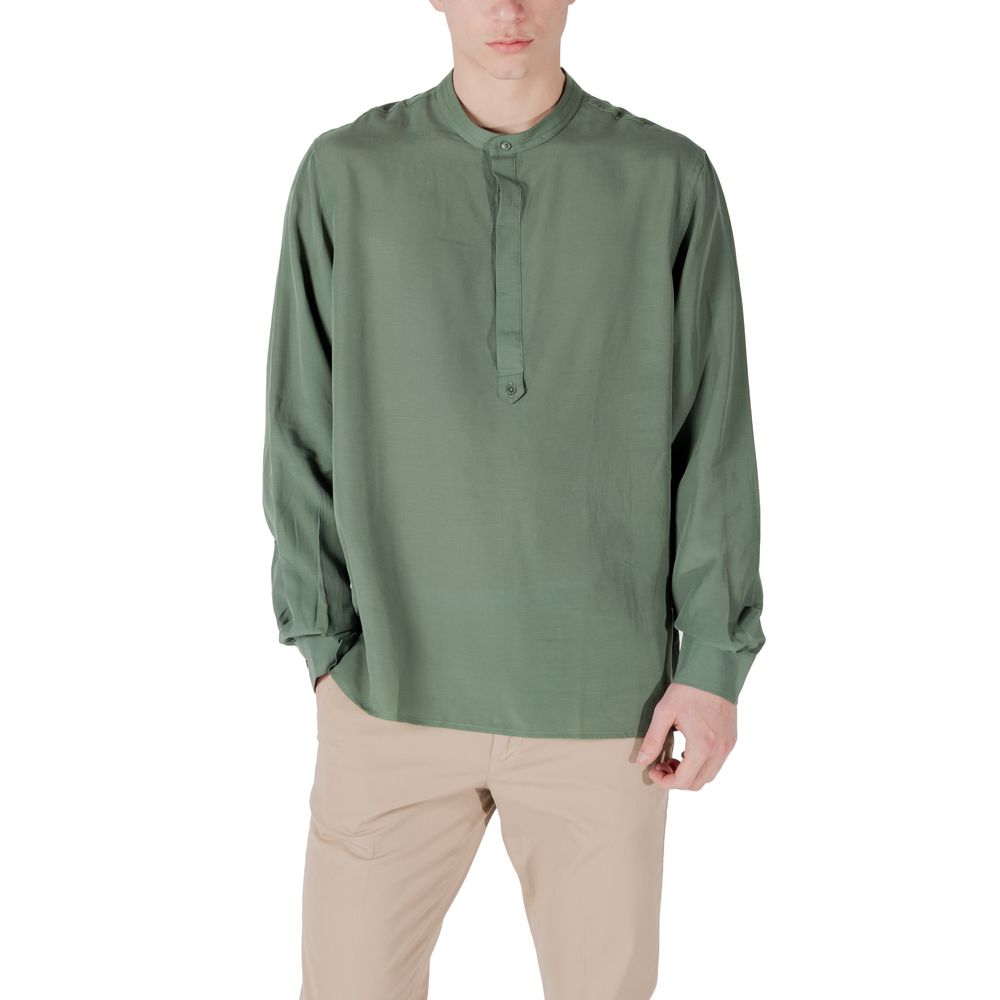 Green Lyocell Shirt - ventzia