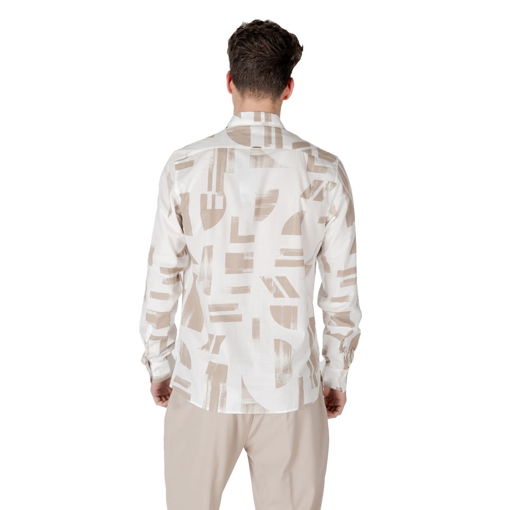 Beige Viscose Shirt - ventzia