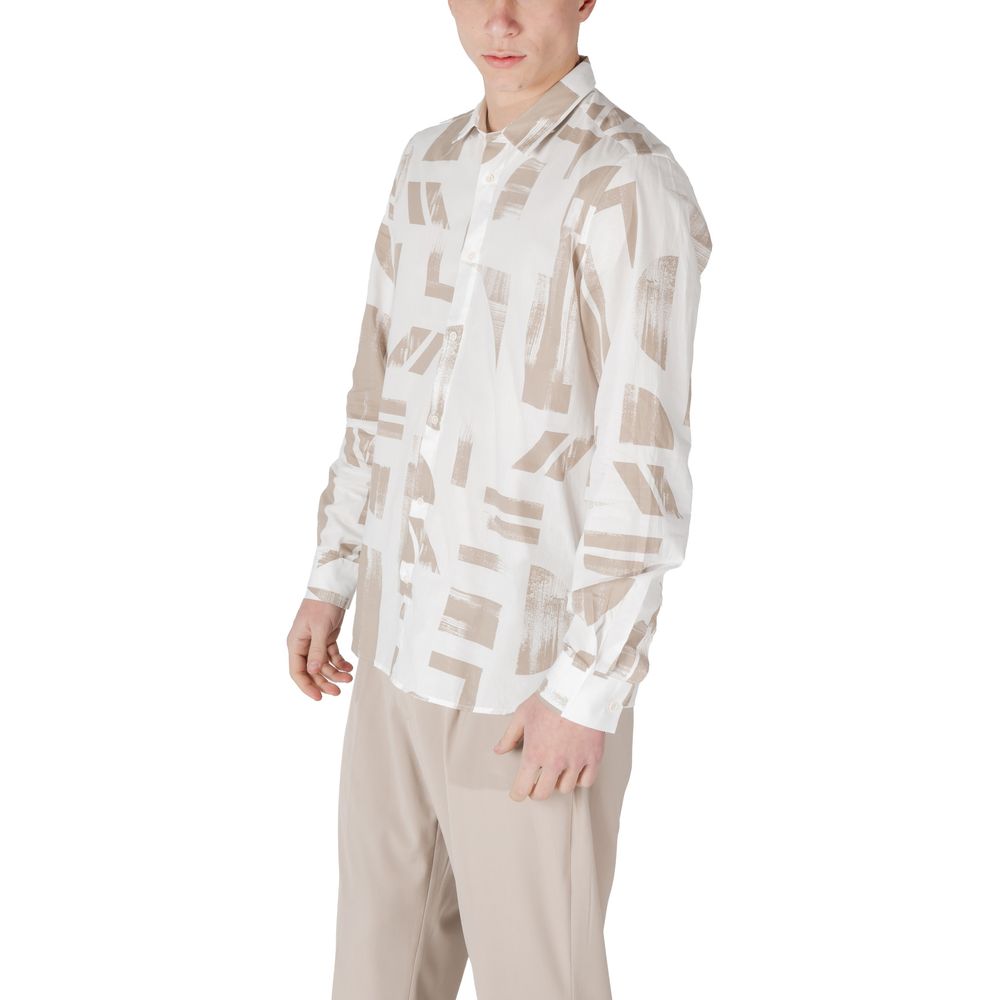 Beige Viscose Shirt - ventzia