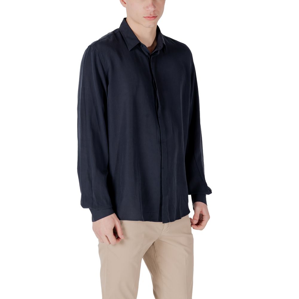 Blue Lyocell Shirt - ventzia