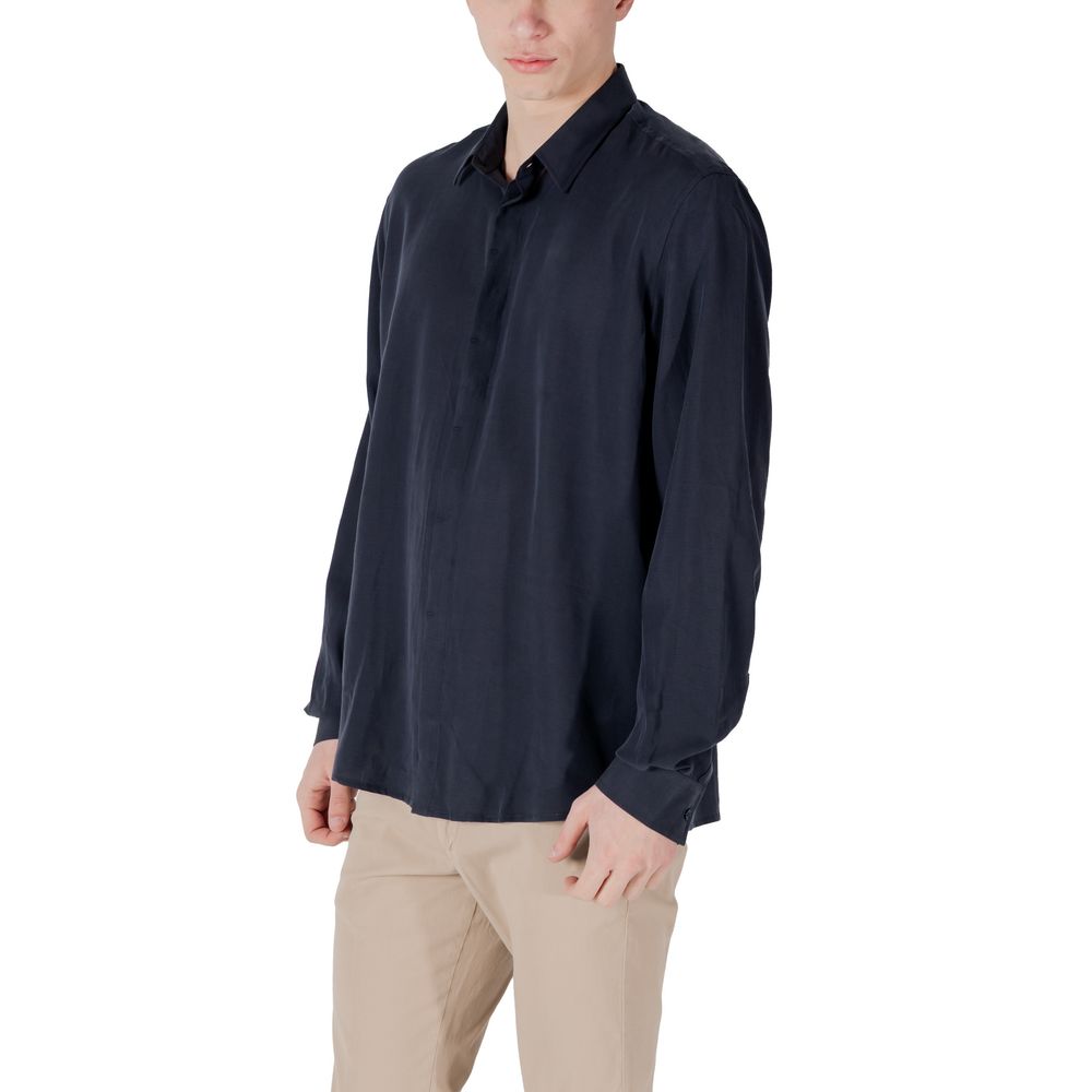 Blue Lyocell Shirt - ventzia