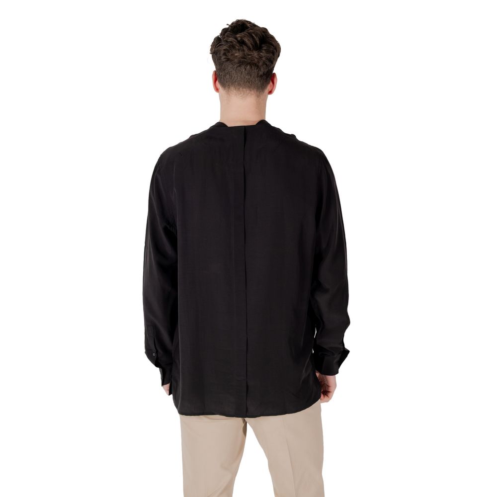 Black Lyocell Shirt - ventzia