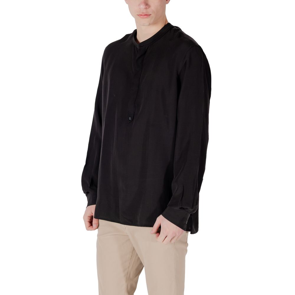 Black Lyocell Shirt - ventzia