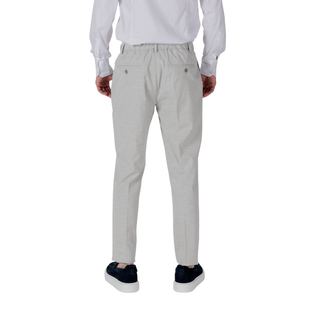 Gray Polyester Pant - ventzia