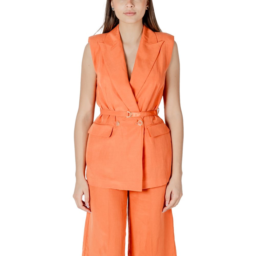 Orange Lyocell Waistcoat - ventzia