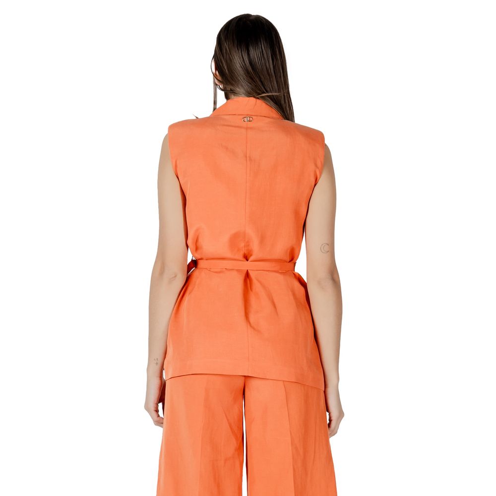 Orange Lyocell Waistcoat - ventzia