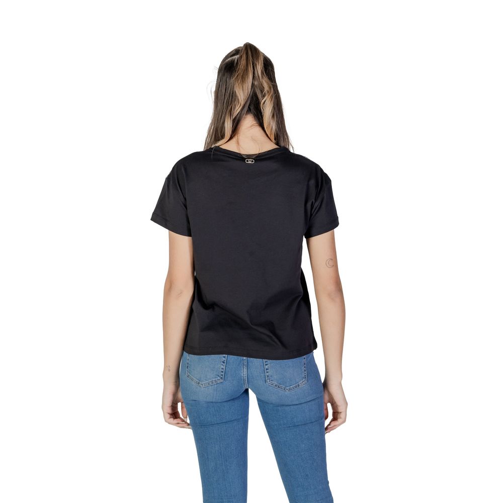 Black Cotton T-Shirt - ventzia