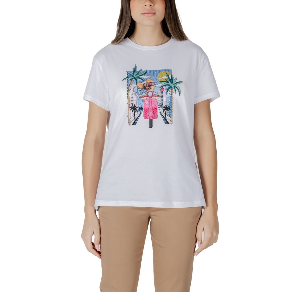 White Cotton T-Shirt - ventzia