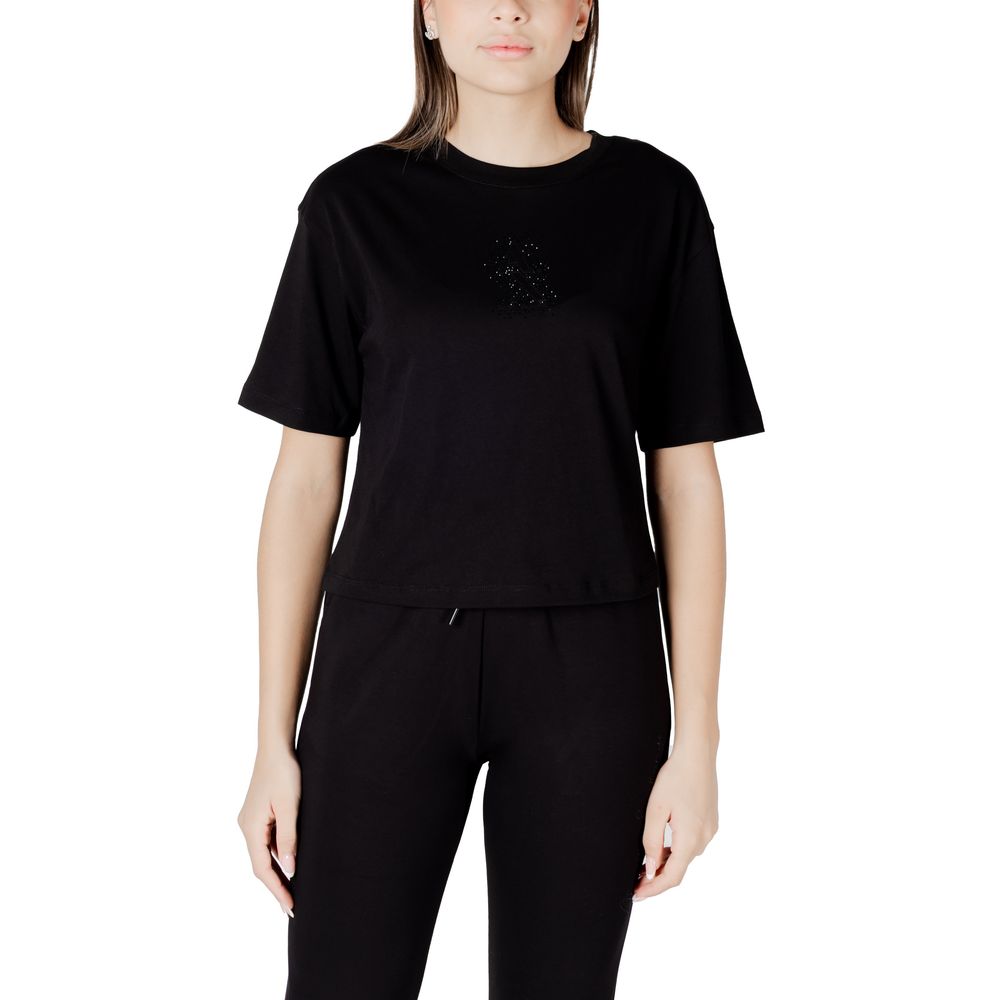 Black Cotton T-Shirt - ventzia
