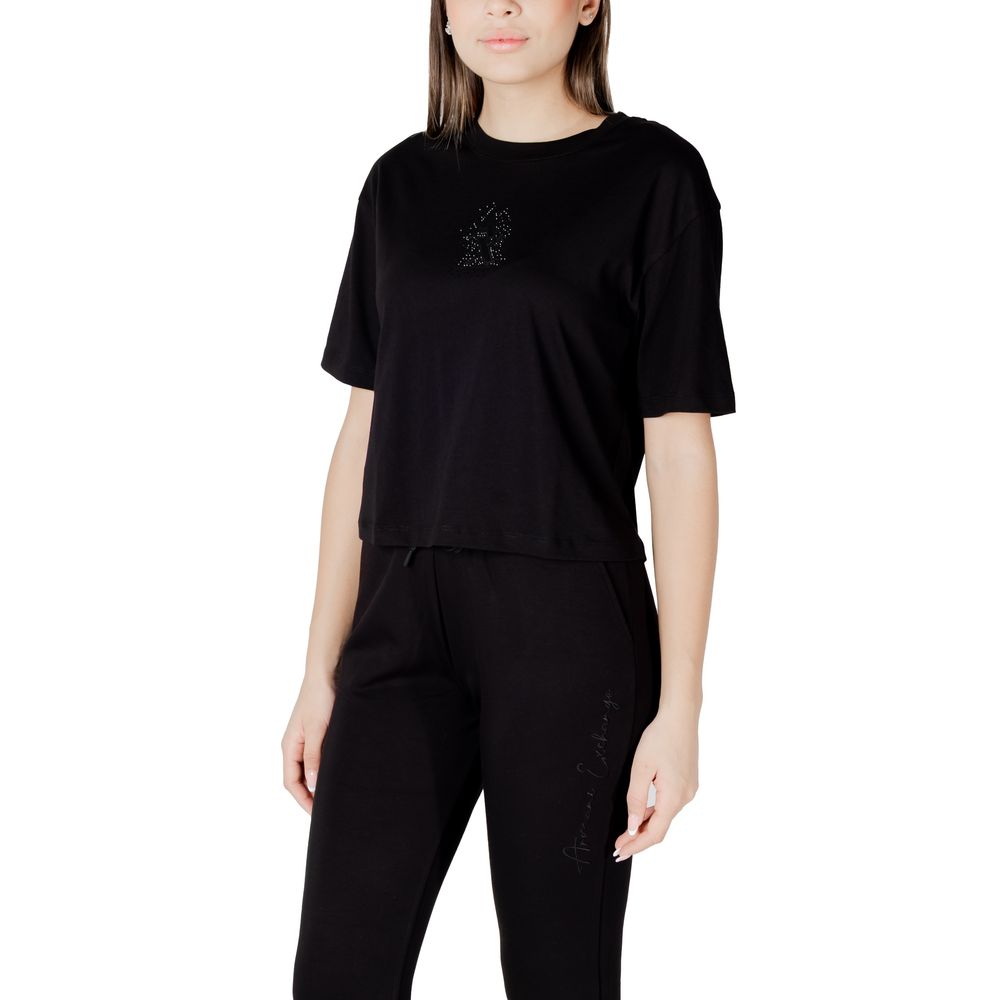 Black Cotton T-Shirt - ventzia