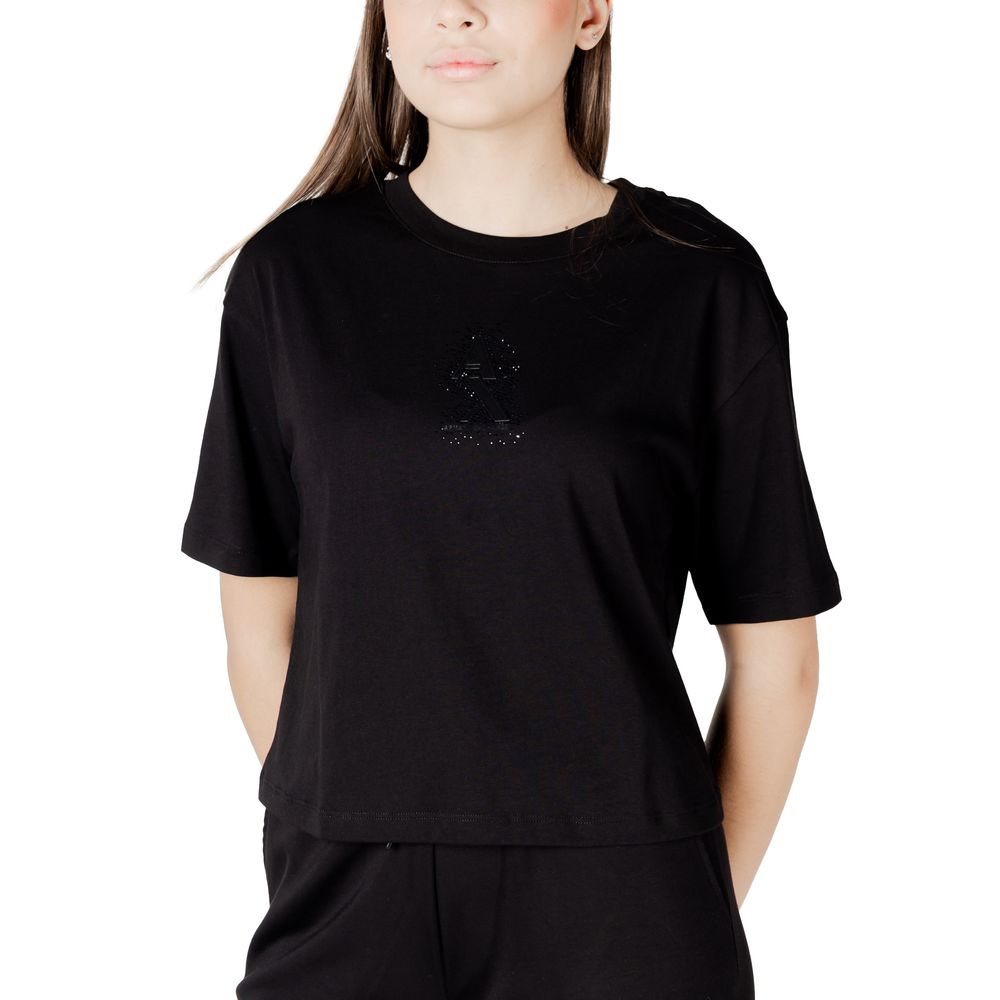 Black Cotton T-Shirt - ventzia