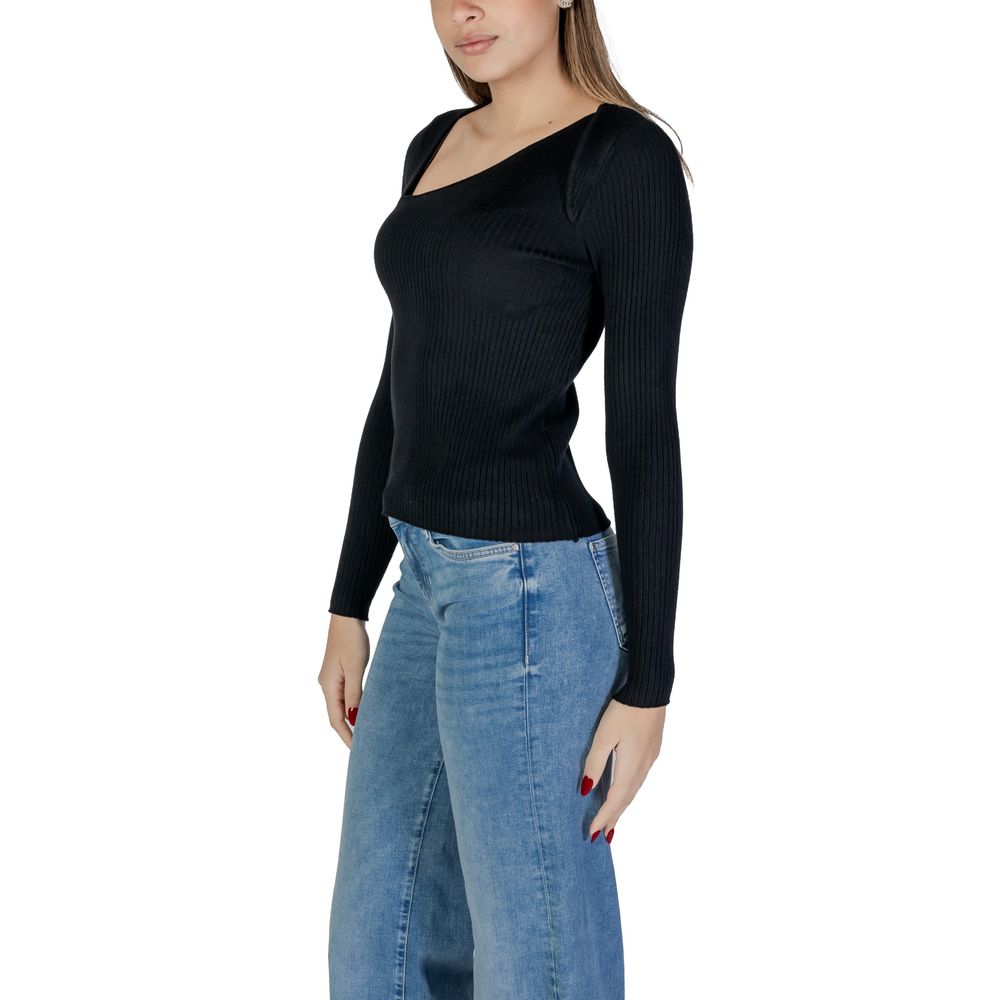 Black Viscose Sweatshirt - ventzia
