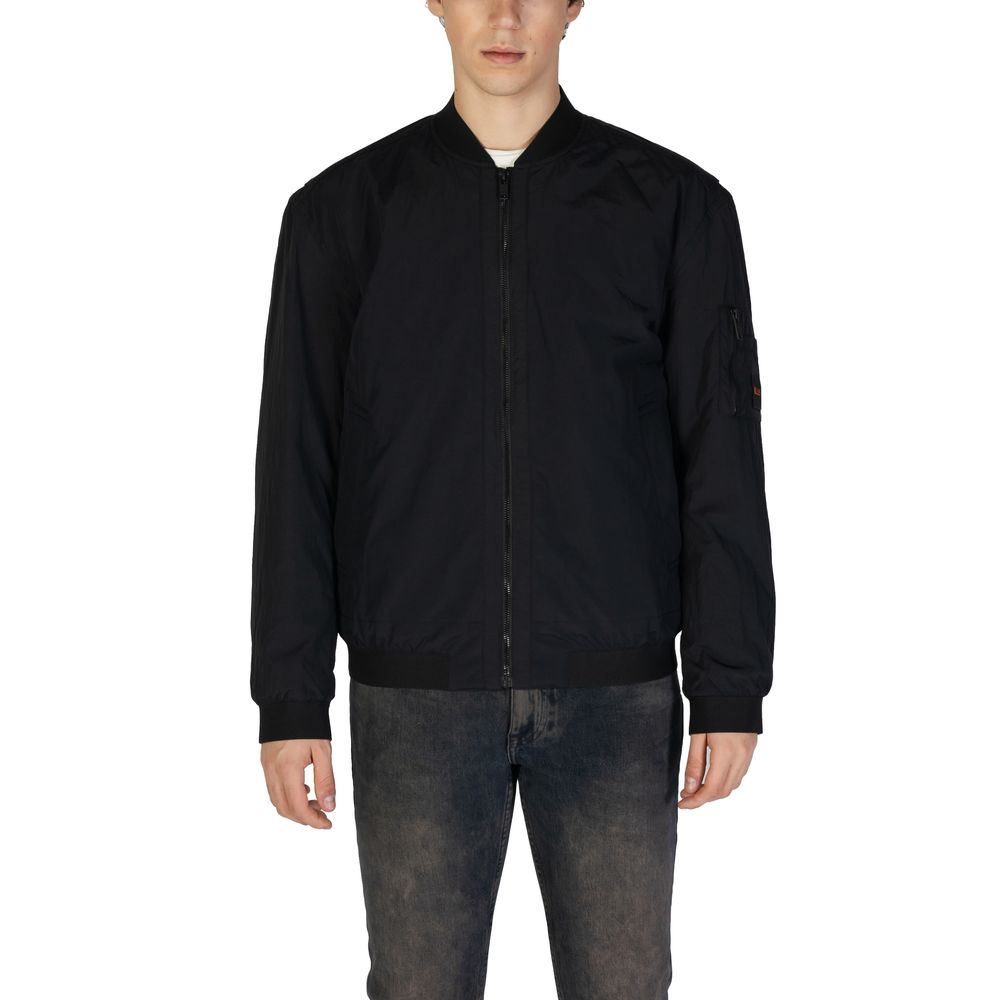 Black Polyamide Bomber - ventzia