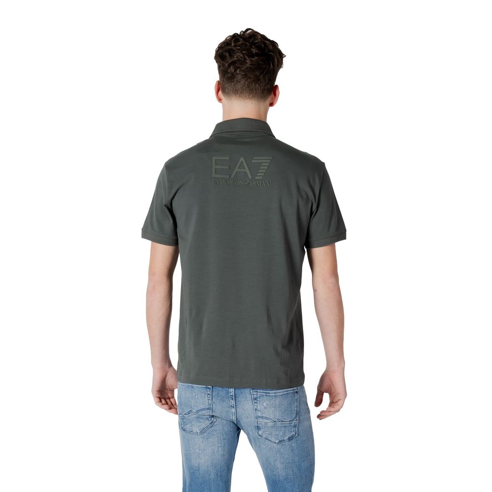 Green Cotton Polo Shirt - ventzia
