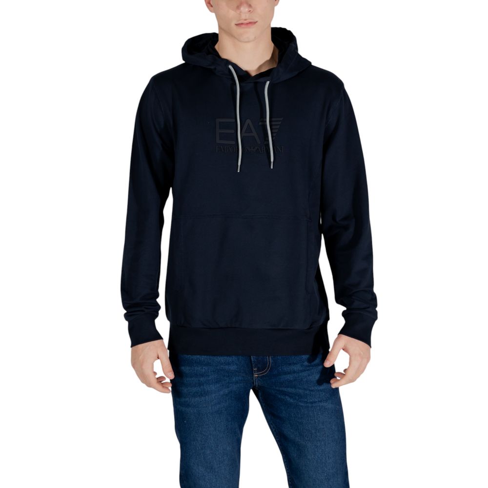 Blue Cotton Hoody - ventzia