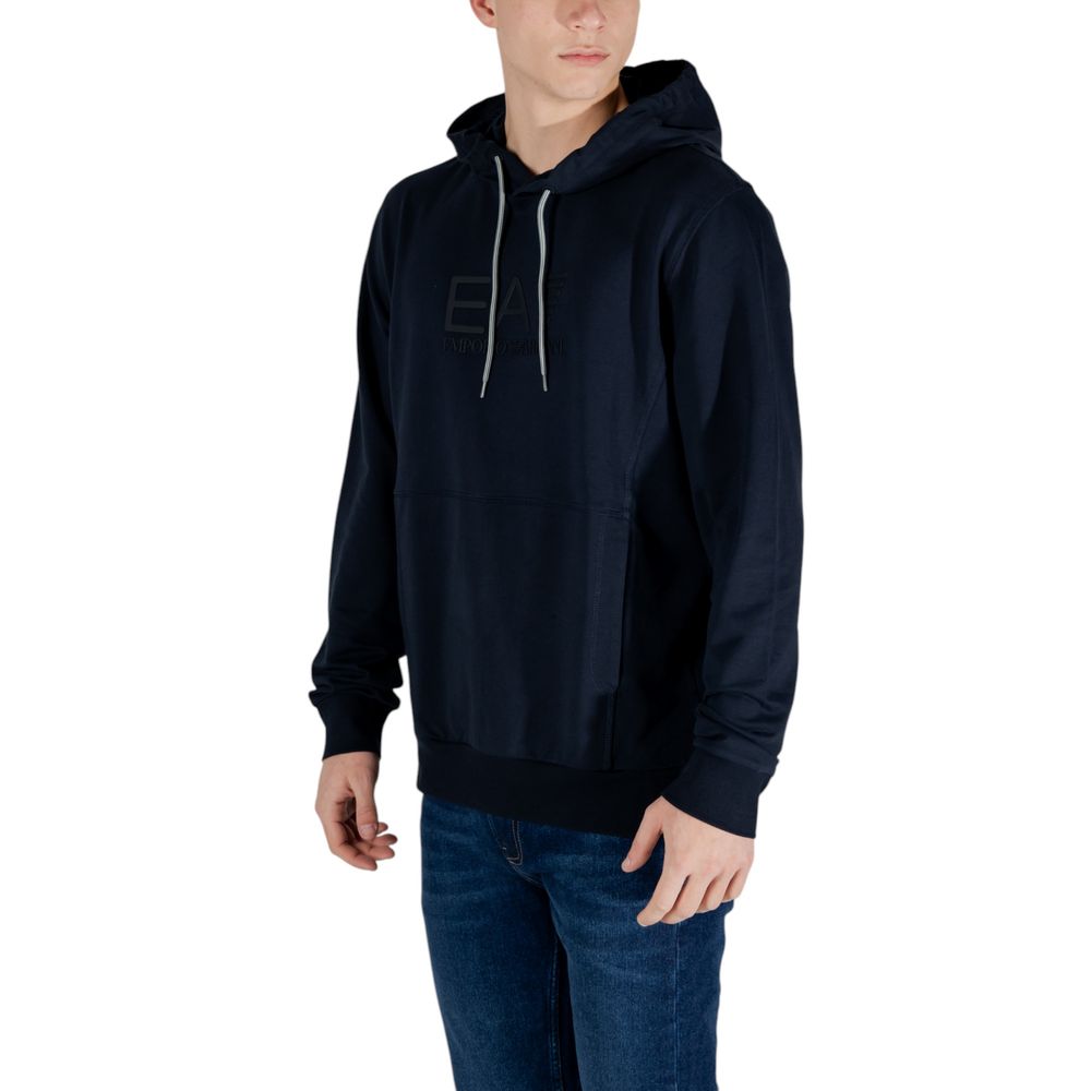 Blue Cotton Hoody - ventzia