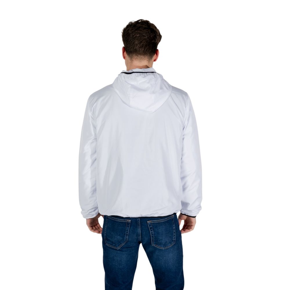 White Polyester Shell Jacket - ventzia