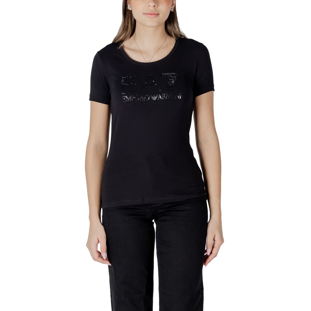 Black Cotton T-Shirt - ventzia