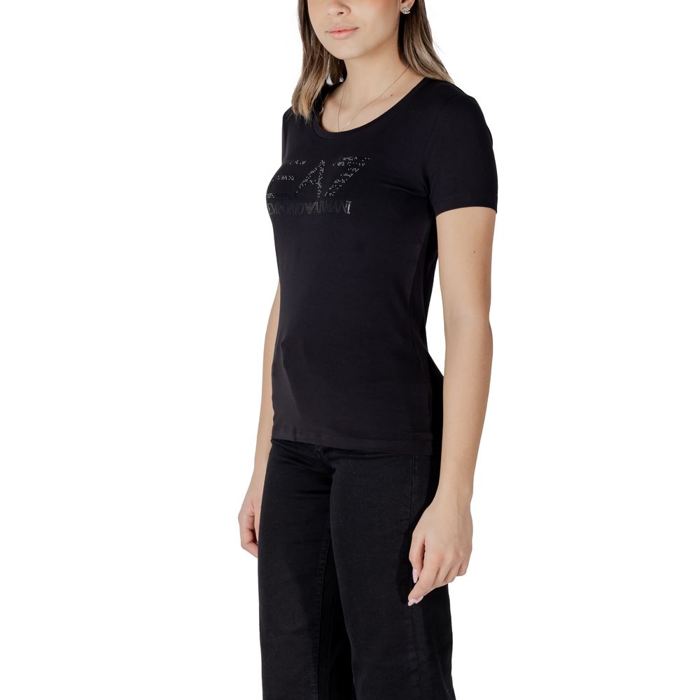 Black Cotton T-Shirt - ventzia