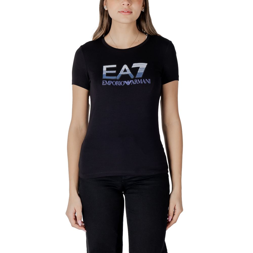 Black Cotton T-Shirt - ventzia