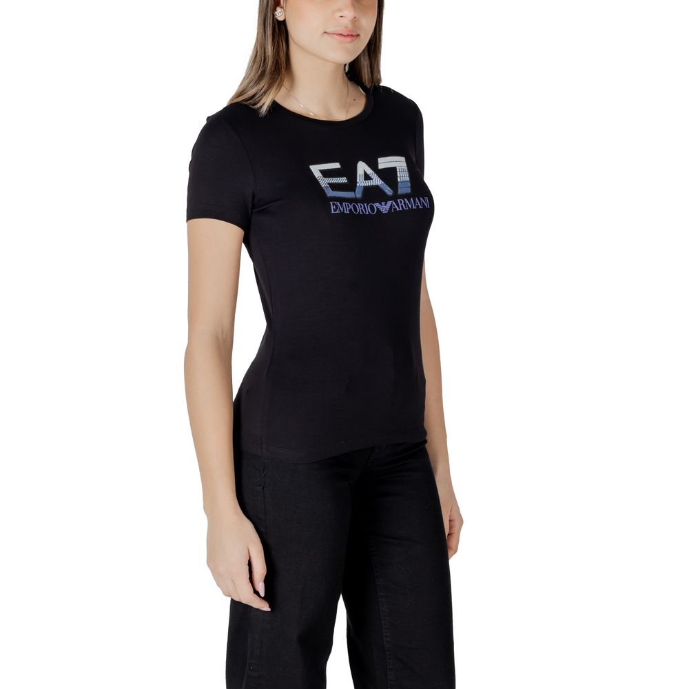 Black Cotton T-Shirt - ventzia