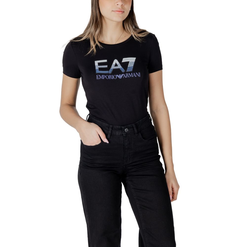 Black Cotton T-Shirt - ventzia