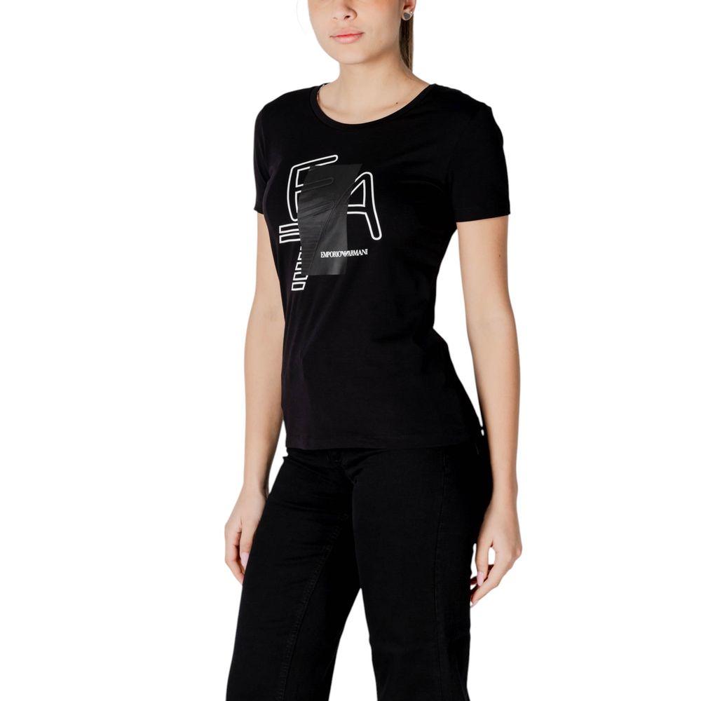 Black Cotton T-Shirt - ventzia