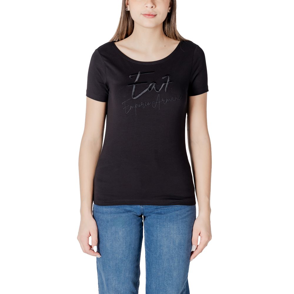 Black Cotton T-Shirt - ventzia