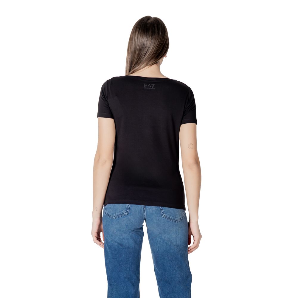 Black Cotton T-Shirt - ventzia