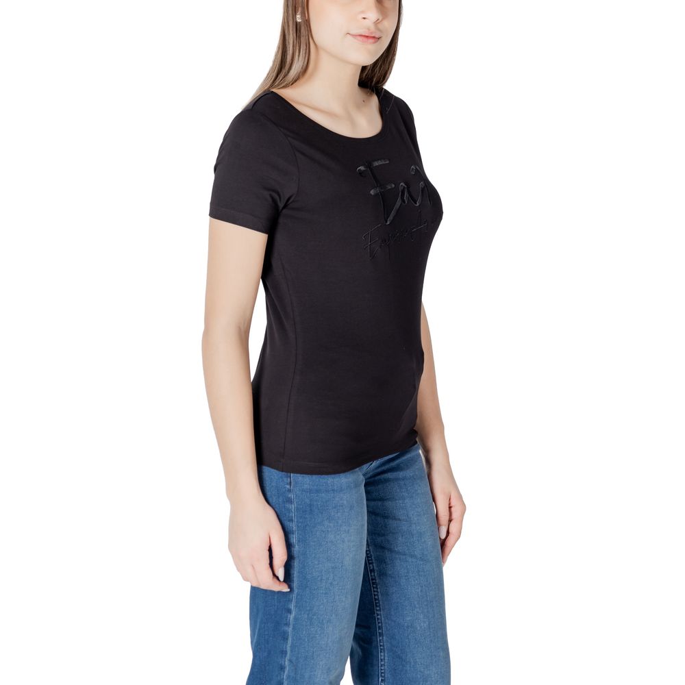 Black Cotton T-Shirt - ventzia