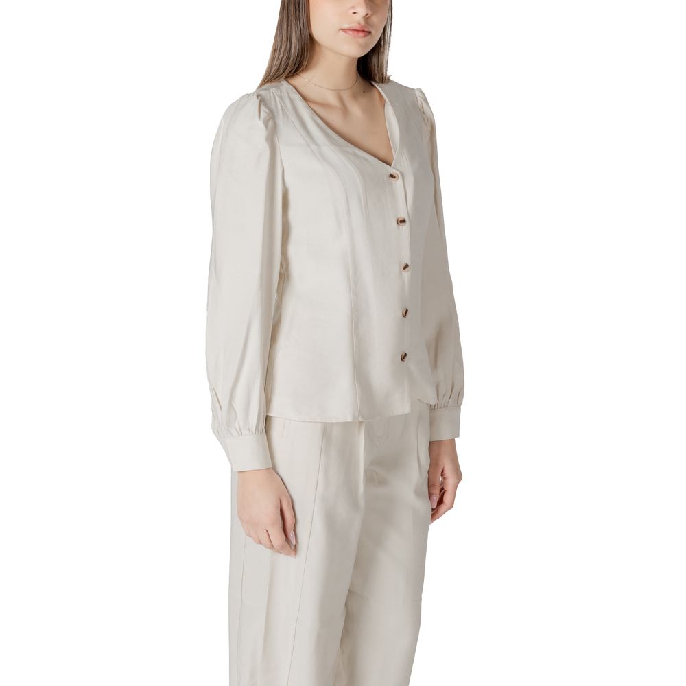 Beige Viscose Top - ventzia