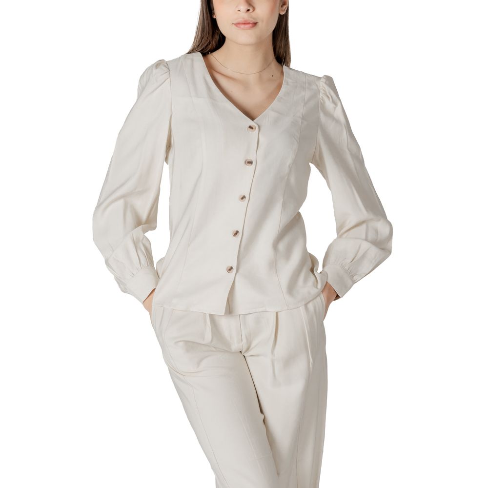 Beige Viscose Top - ventzia