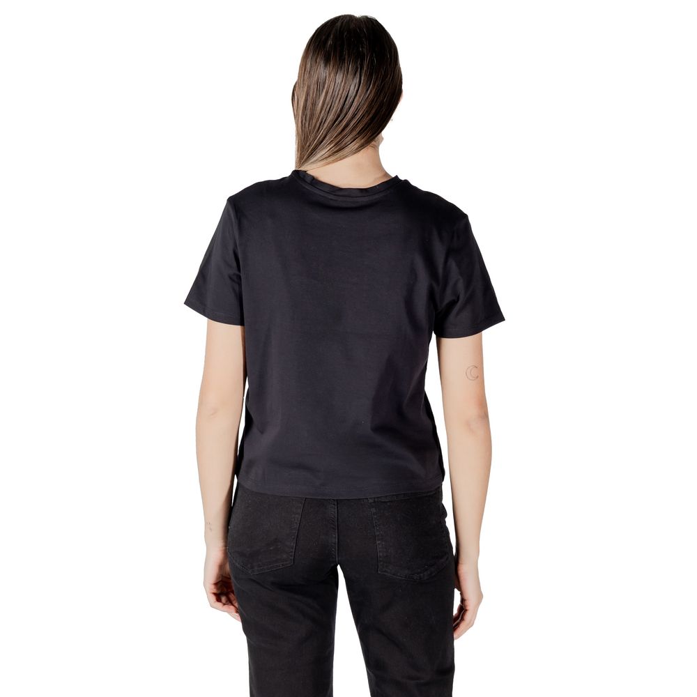 Black Cotton T-Shirt - ventzia
