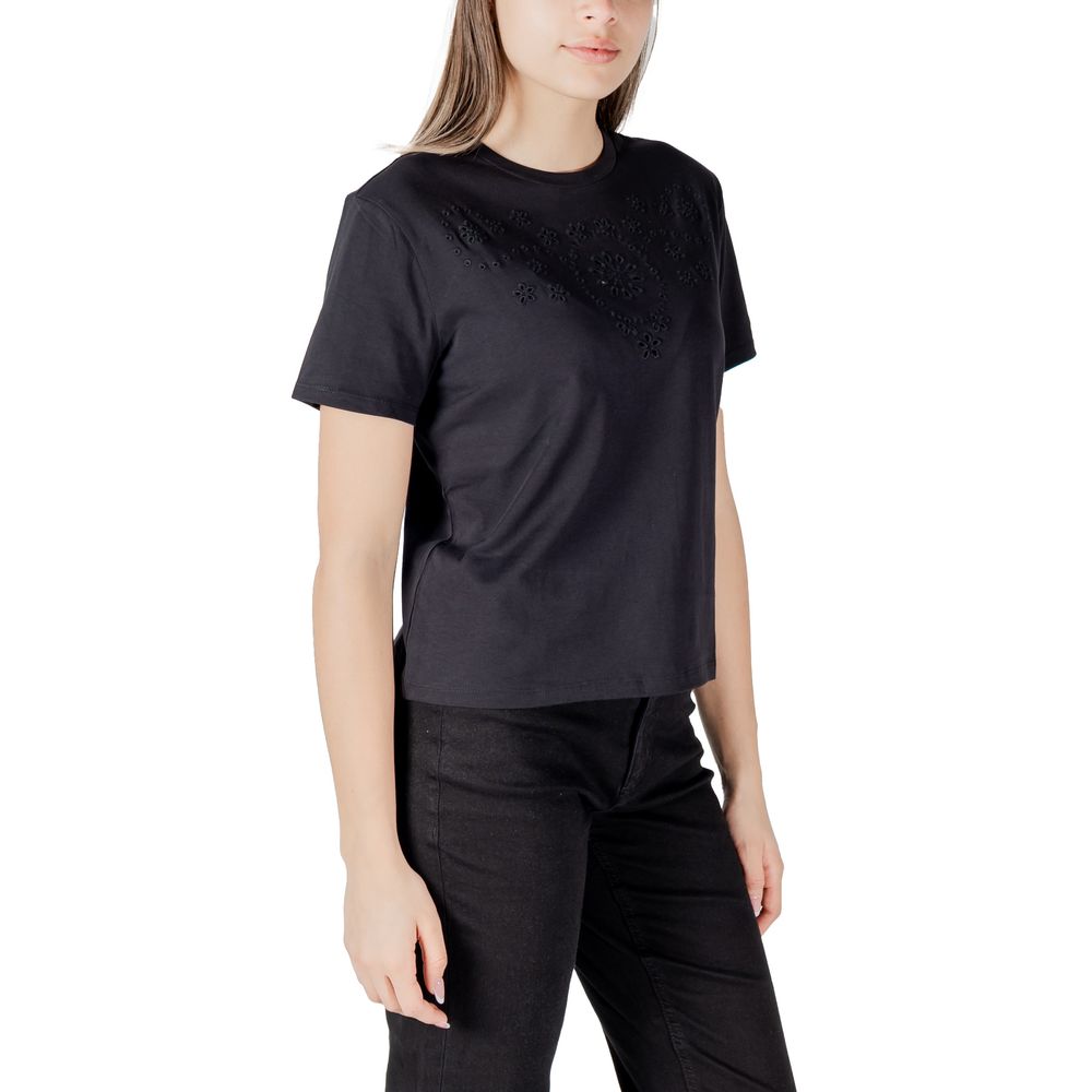 Black Cotton T-Shirt - ventzia