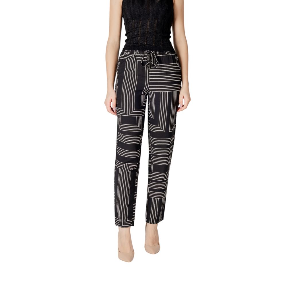 Black Viscose Pant - ventzia