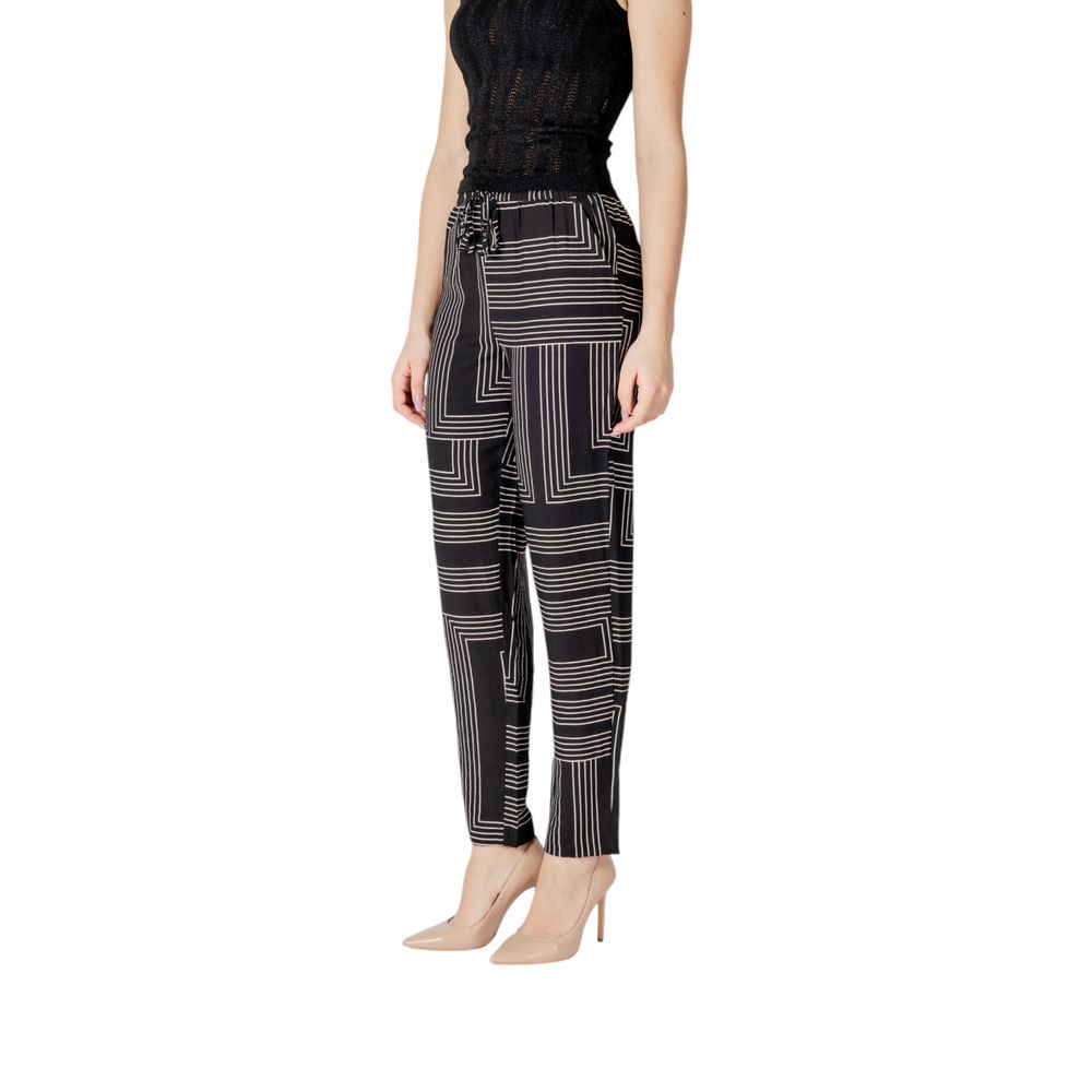 Black Viscose Pant - ventzia