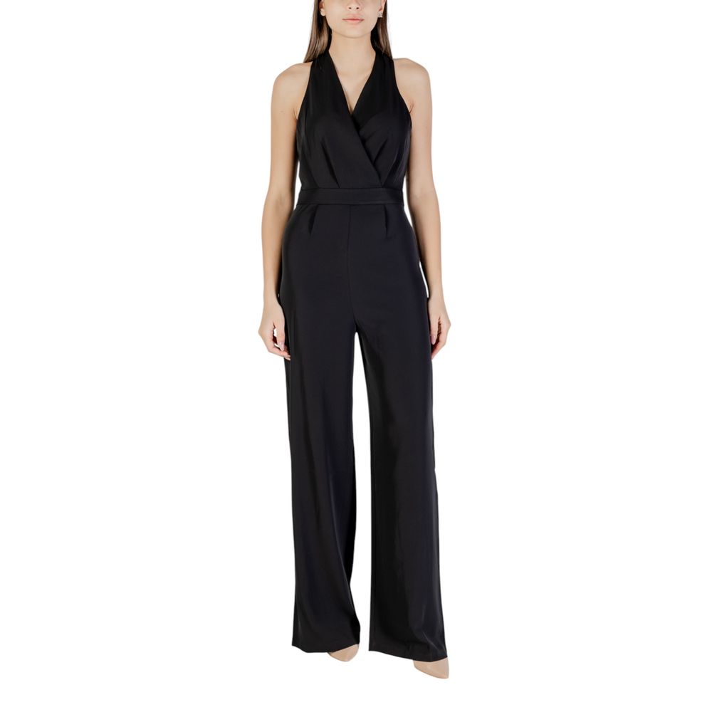 Black Recycled Polyester Jumpsuit - ventzia