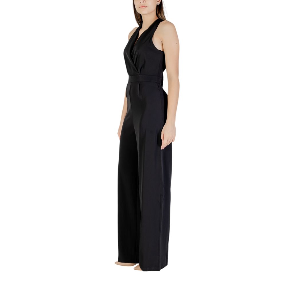Black Recycled Polyester Jumpsuit - ventzia