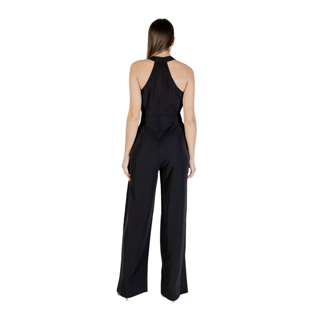Black Recycled Polyester Jumpsuit - ventzia