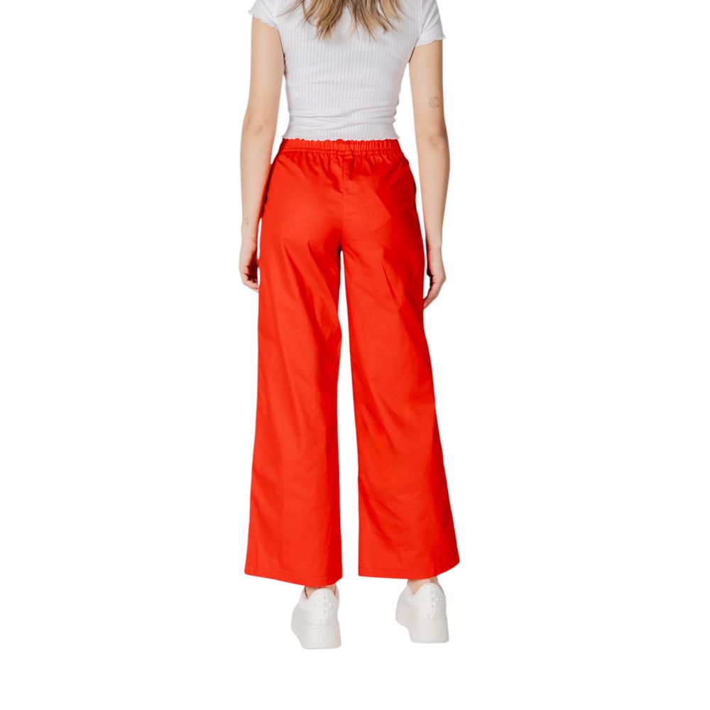 Red Cotton Pant - ventzia