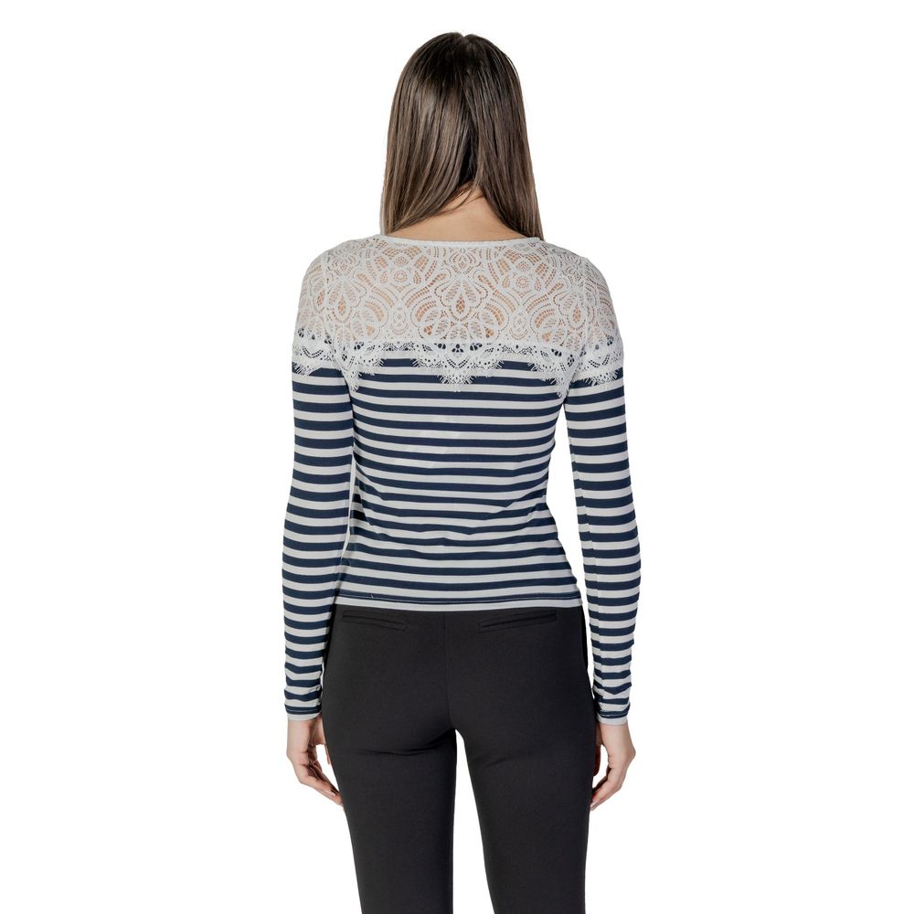 White Recycled Polyester Long Sleeve T-Shirt - ventzia