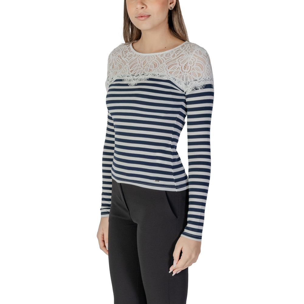 White Recycled Polyester Long Sleeve T-Shirt - ventzia