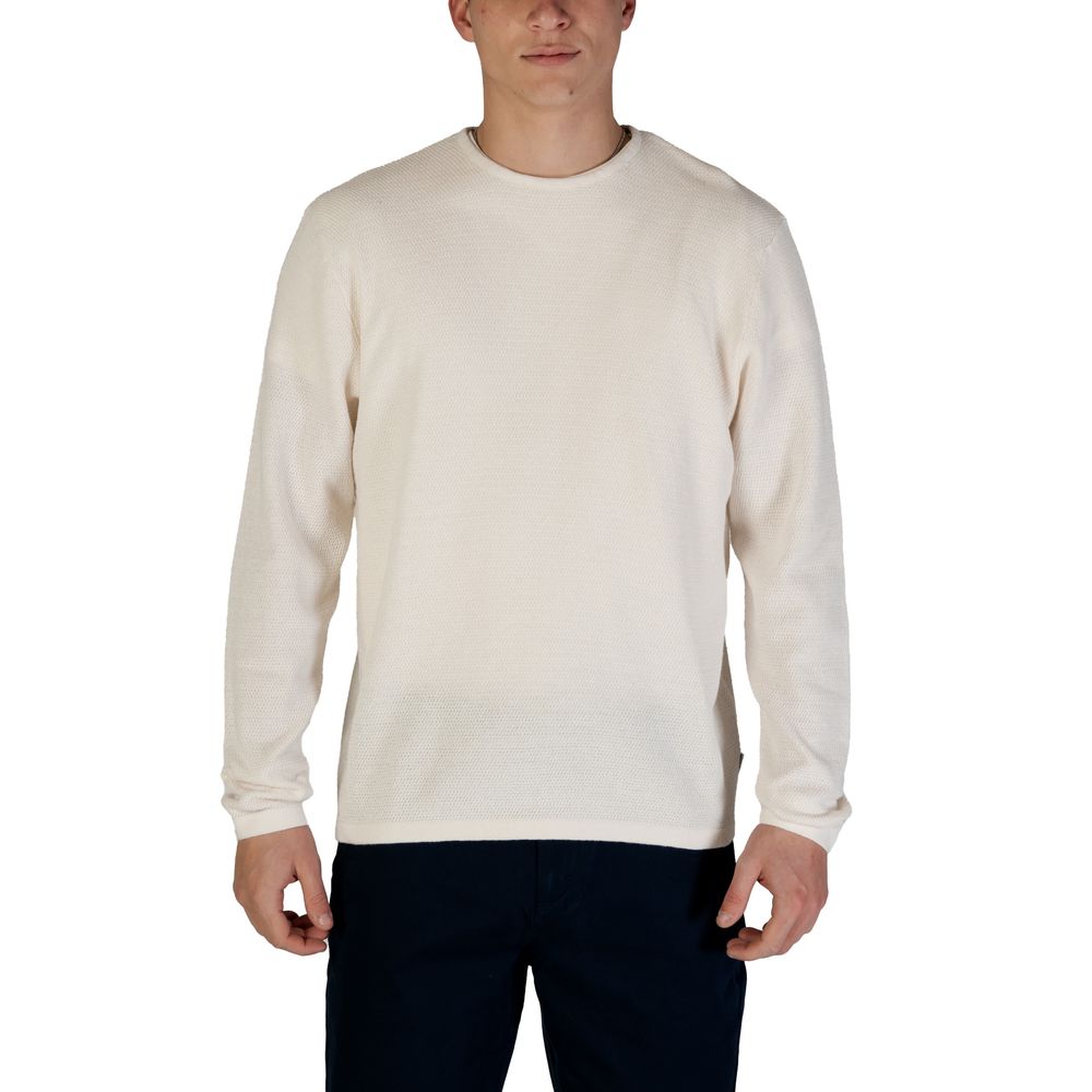 White Cotton Sweatshirt - ventzia