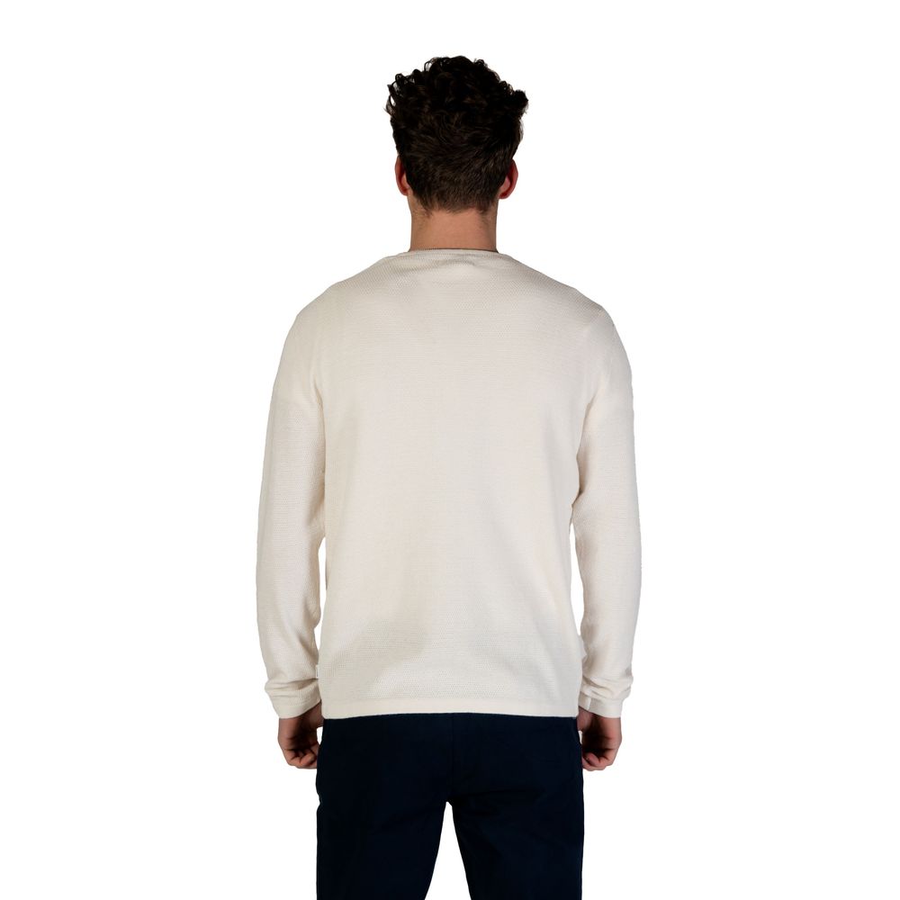 White Cotton Sweatshirt - ventzia