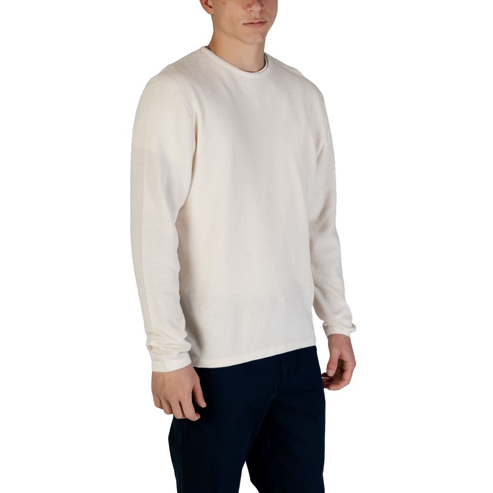 White Cotton Sweatshirt - ventzia