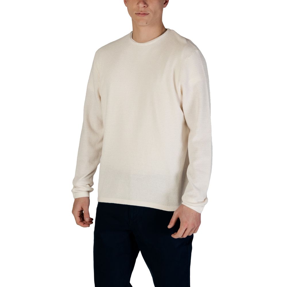 White Cotton Sweatshirt - ventzia