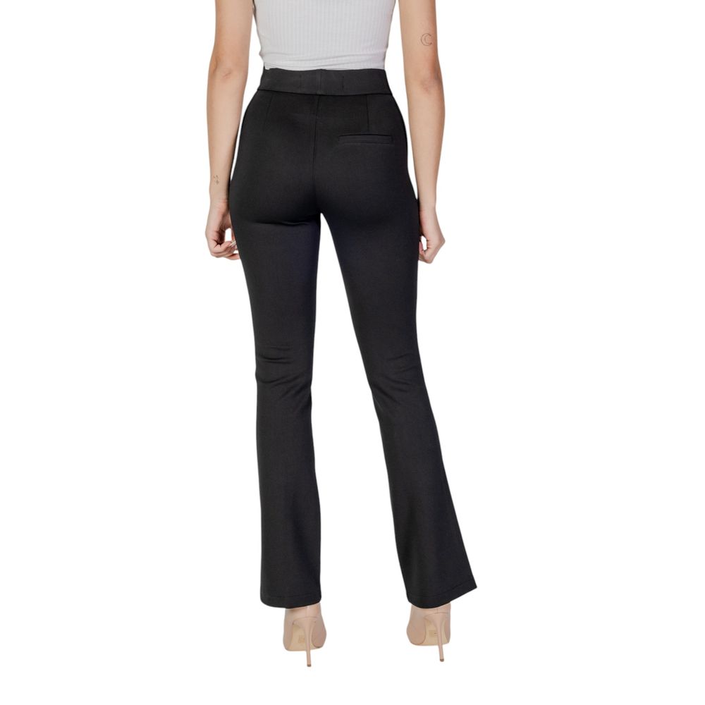 Black Viscose Skinny Pants - ventzia