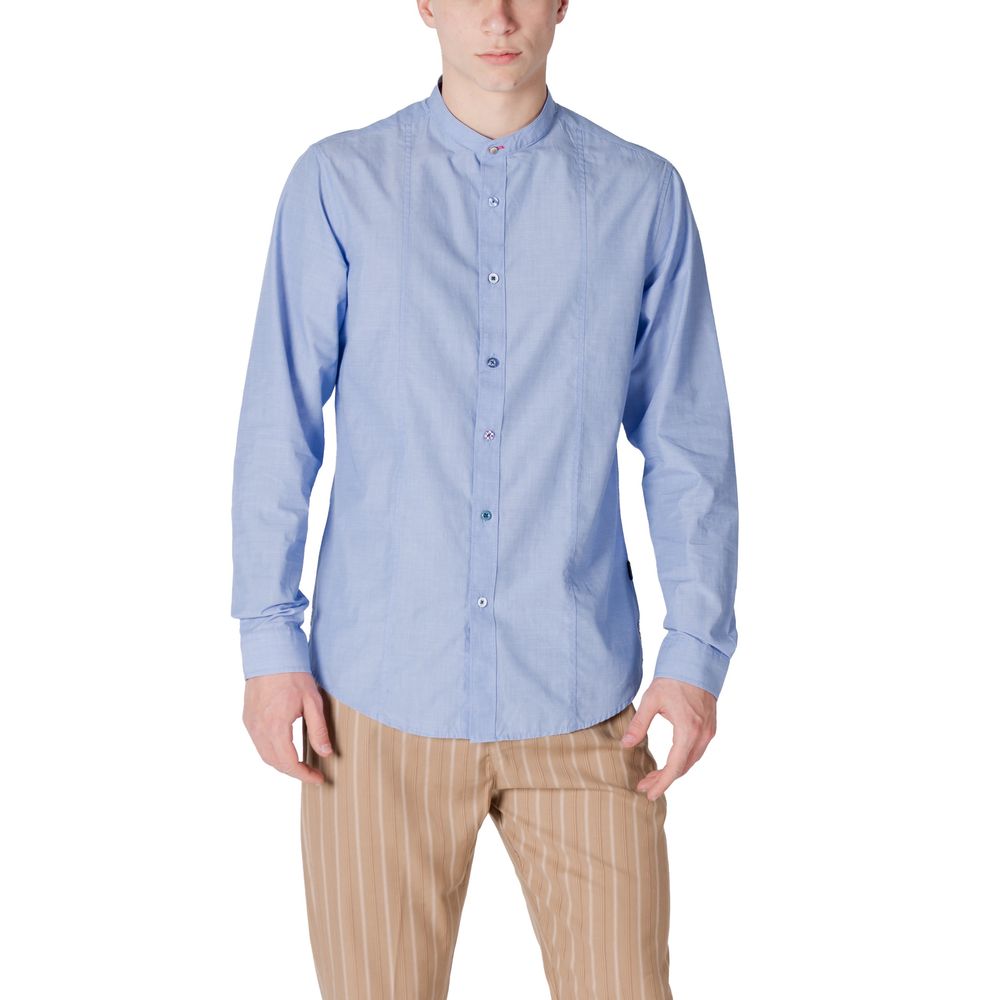 Blue Cotton Shirt - ventzia