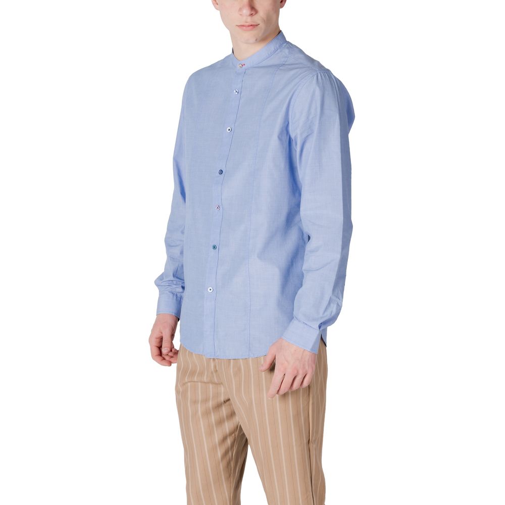 Blue Cotton Shirt - ventzia