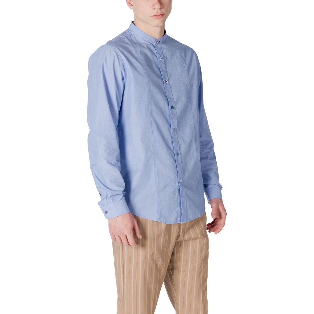 Blue Cotton Shirt - ventzia